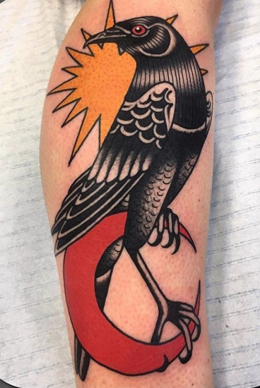 Crow Tattoo Designs til kvinder og mænd 4