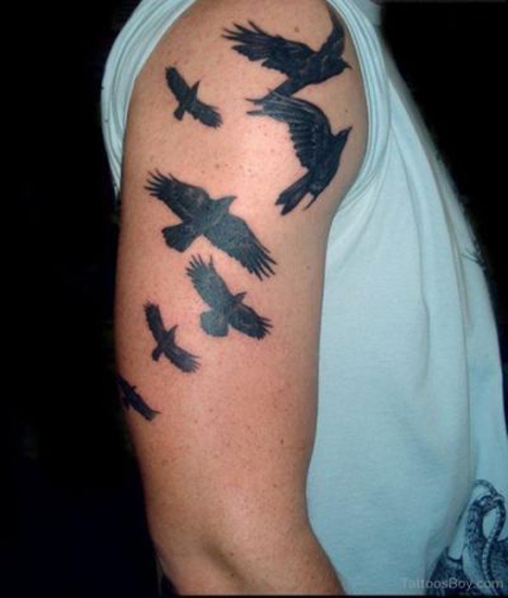Crow Tattoo Designs til kvinder og mænd 6