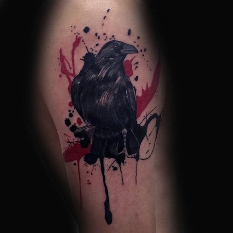 Moderne Crow Tattoo Designs