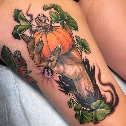 Pumpkin Tattoo Designs 2