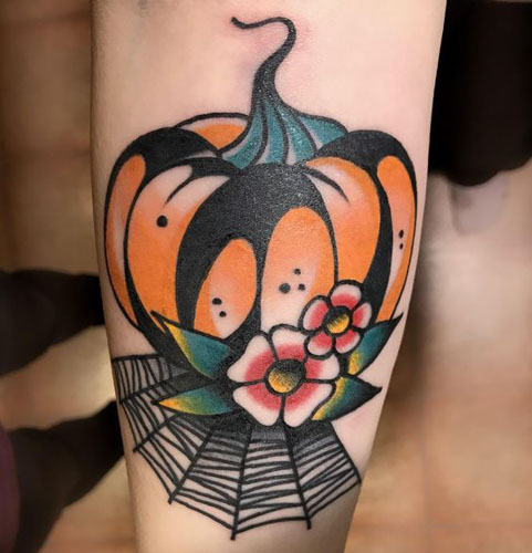 Pumpkin Tattoo Designs 3