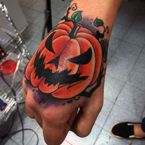 Pumpkin Tattoo Designs 8