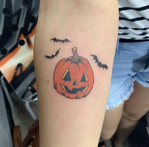 Pumpkin Tattoo Designs 9