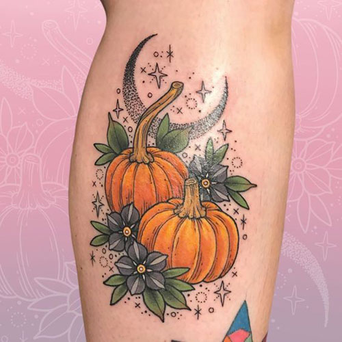 Pumpkin Tattoo Designs 10