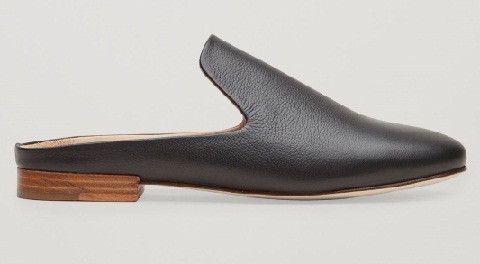 Slip-on loafers med blødt korn