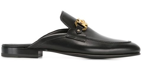 Sort kalveslip i loafers