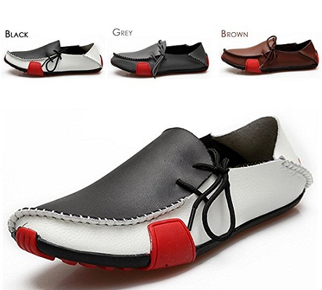 Casual læder mænds loafer slip-on sko