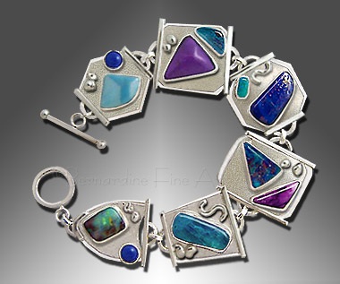 Designer ædelsten armbånd