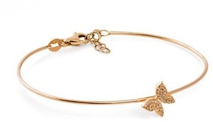 Butterfly forgyldt armbånd