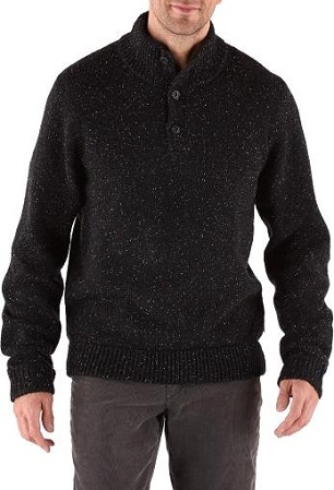 Sweater med knap