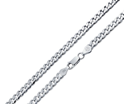 Curb Design Sterling sølv halskæde
