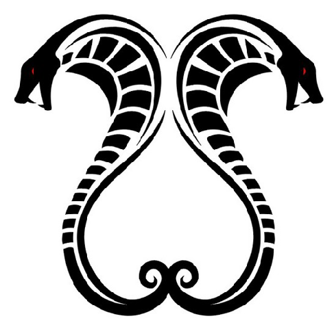 Egyszerű Cobra Casual Tattoo design