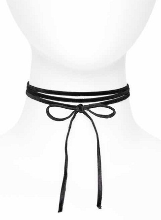 Wrap fløjl choker