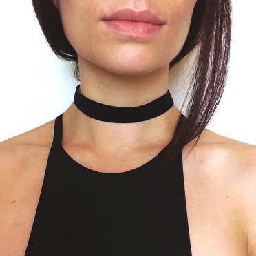 Vékony Black Velvet Choker