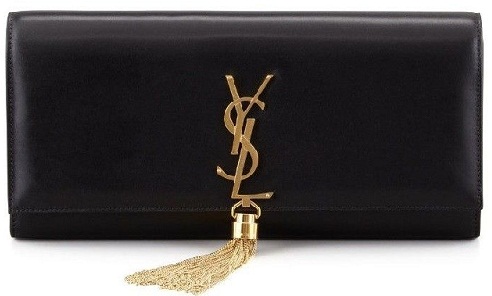YSL fekete kuplung táska