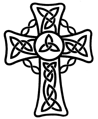 Celtic Tribal cross tattoo design