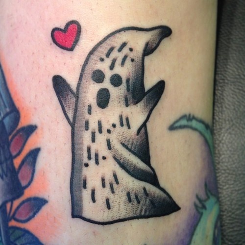 Betagende Little Ghost Tattoo Design