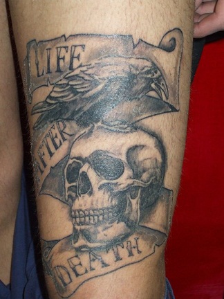 Élet a halál után tetoválás