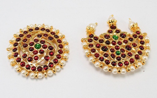 Sun and Moon Bharatanatyam Temple Jewellery