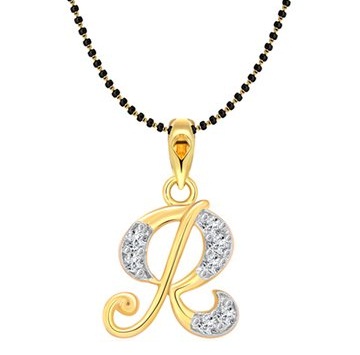 Indledende brev Gold Platted Mangalsutra