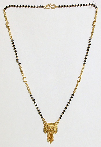 Forgyldt krone Mangalsutra