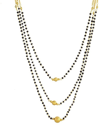 Lagdelt forgyldt Mangalsutra
