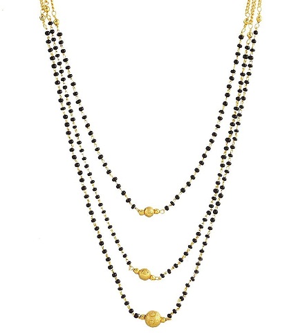 Lagdelt forgyldt Mangalsutra