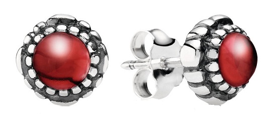 Stud øreringe i januar Birthstone