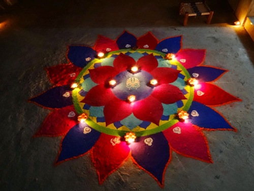 Diwali Rangoli Design - Festival Rangoli Designs