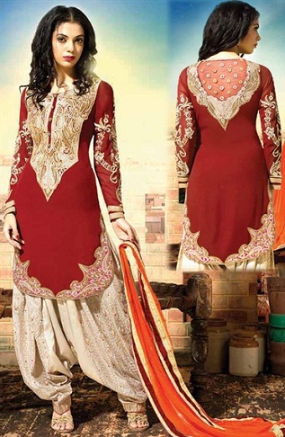 Indisk Zari Work Suit 4