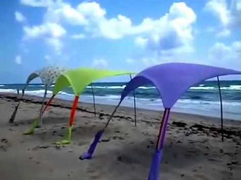 Erős szélálló strandernyő
