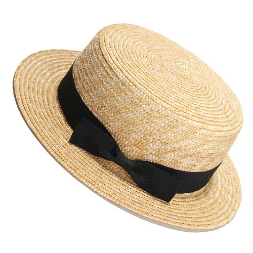 Flat Top Straw Beach Hat
