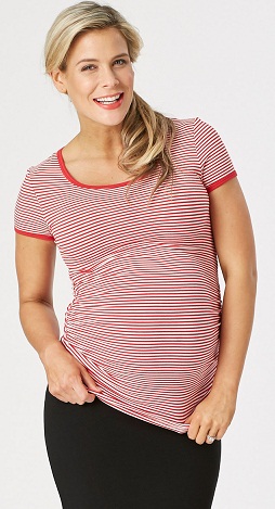 Stripes Barsel T -shirt i pink