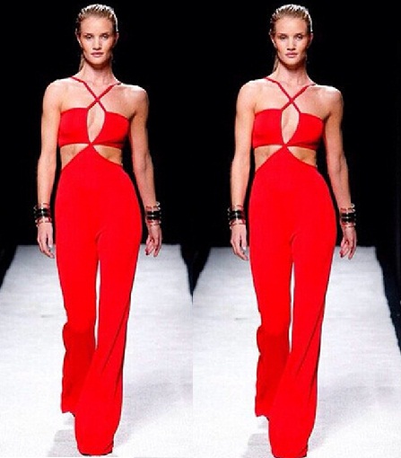 Red Halter Top Jump dragter