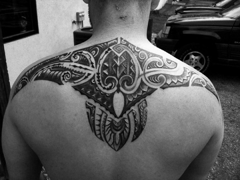 Back Piece Tribal Back Tattoo
