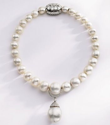 Single Strand Natural Pearls halskæde