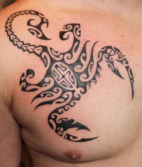 Scorpion Tribal Tattoo Designs 1