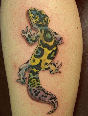 Gecko Lizard Tetoválások