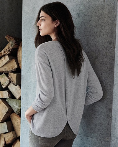 Cross Back Cashmere Sweater