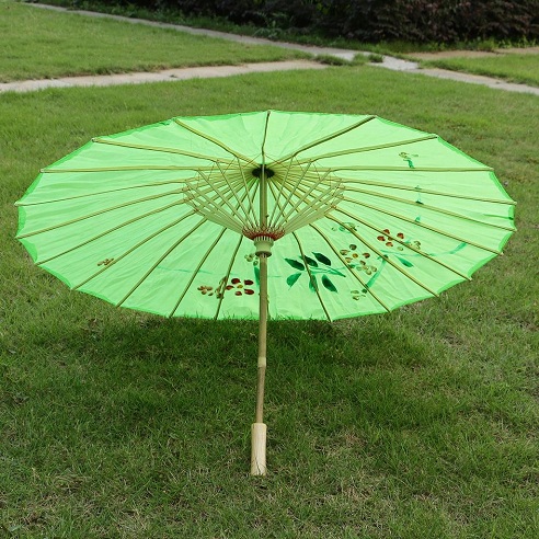 Grøn kinesisk paraply