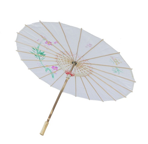 Hvid kinesisk paraply