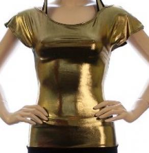 Forførende guld-T-shirts til piger