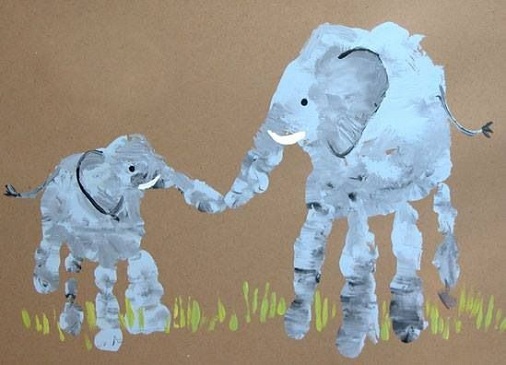 Elefant håndtryk