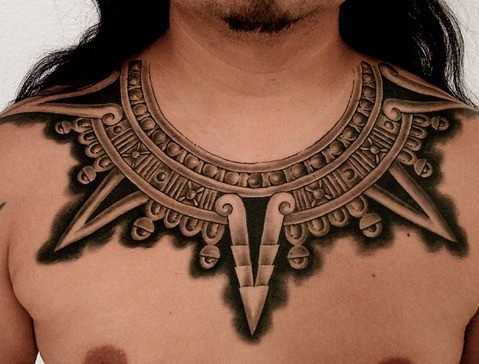 Törzsi Nyakörv Csont Tetoválás