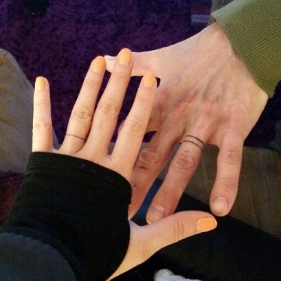 Unikt Vielsesring Tatoveringer Design