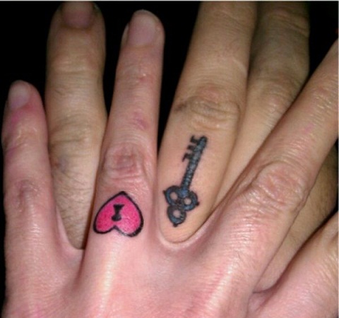 Fantastisk vielsesring Tatoveringer Design
