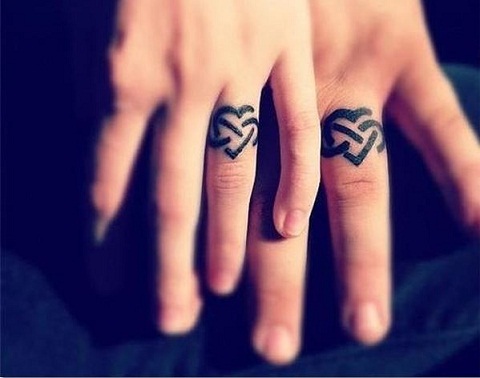 Vielsesring tatoveringsdesign