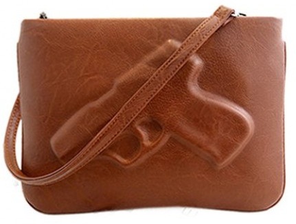 Stílusos barna színű Crossbody Ba