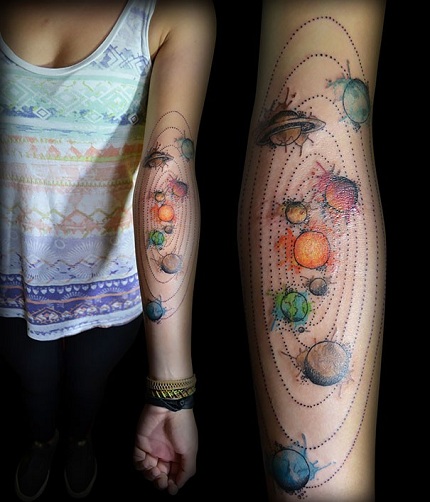 Galaxy Chart Tattoo