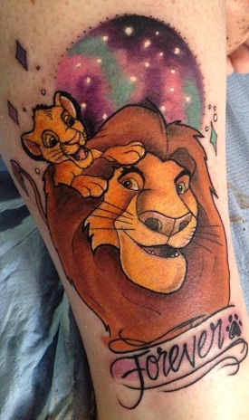 Løvernes konge Personlig Disney -tatovering